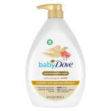 Baby Dove Sensitive Skin Hydrating Body Wash | Tear-Free & Hypoallergenic | Pediatrician Tested | 34oz