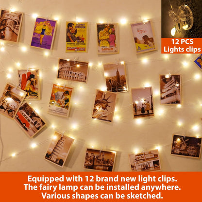 HXWEIYE_120LED_Warm_White_40Ft_Fairy_String_Light_with_52_Clear_Clips_&_12_Hooks,_USB_Powered,_Waterproof,_8_Modes_&_Timer,_Perfect_for_Indoor/Outdoor,_Bedroom,_Party,_Wedding_Decor