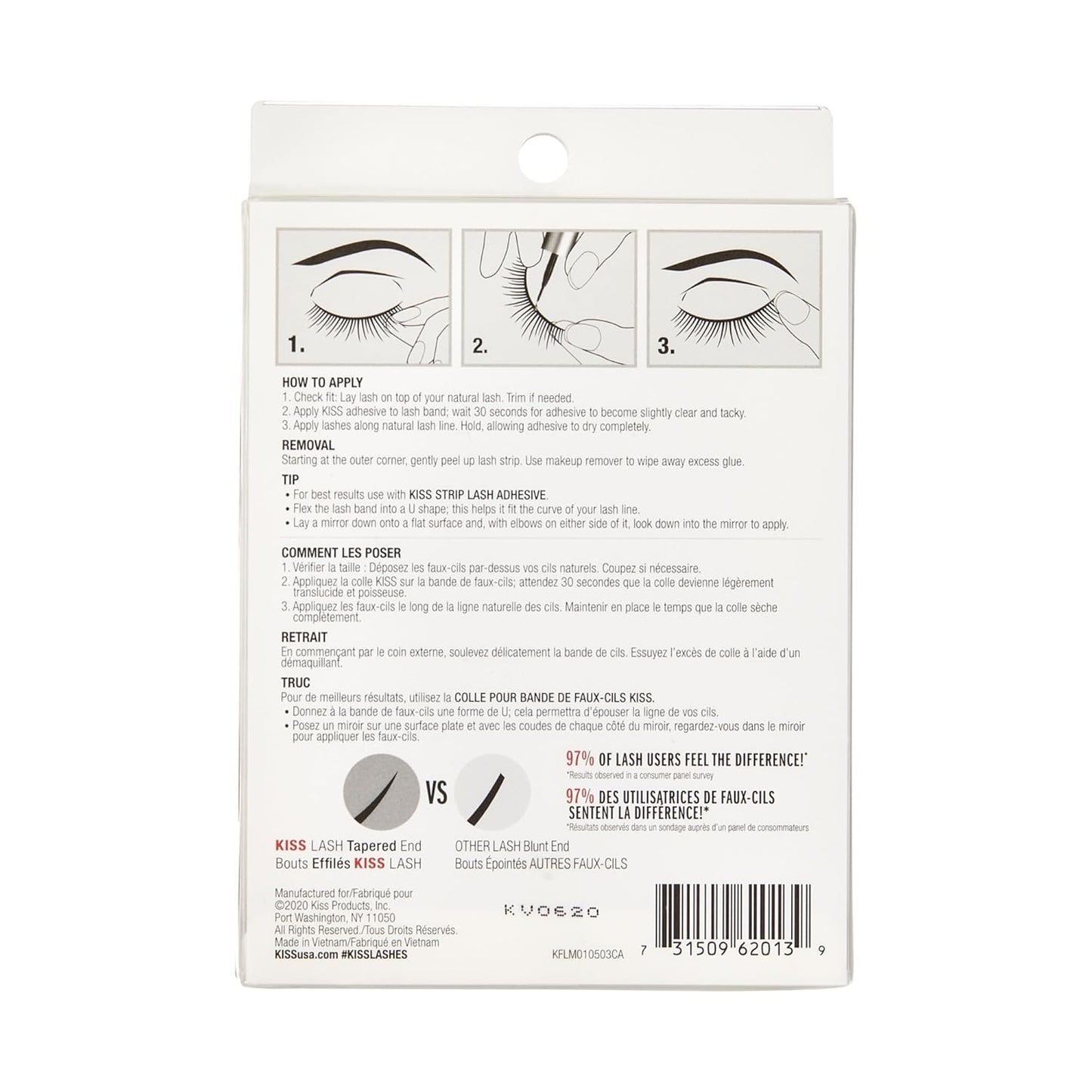 KISS_Looks_So_Natural,_False_Eyelashes,_'Shy',_12mm,_Includes_5_Pairs_Of_Lashes,_Easy_to_Apply,_Reusable_Lash_Clusters