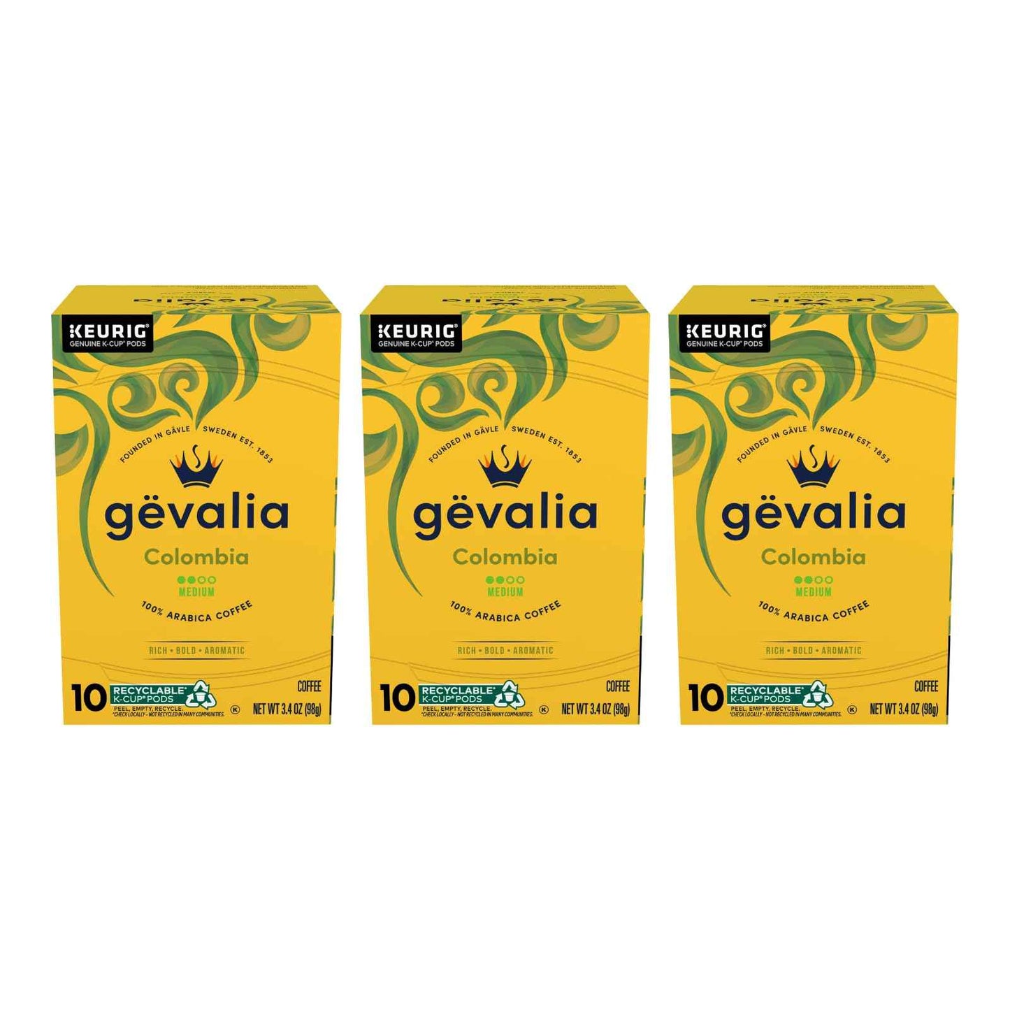 Gevalia Colombia K-Cup Coffee Pods, for a Keto and Low Carb Lifestyle