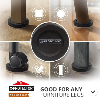 Felt_Furniture_Sliders_for_Hardwood_Floors_X-PROTECTOR_16_PCS_3_½”_-_Furniture_Slider_with_Unique_Design_-_Heavy-Duty_Furniture_Movers_for_Hard_Surfaces_-_Felt_Sliders_-_Move_Your_Furniture_Easily!