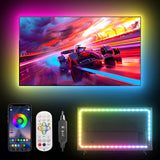 LED Lights for TV, TV LED Backlight 9.84 ft RGB TV LED Lights That Change with TV Lights Behind,USB LED Strip Lights for TV with Remote APP Control,Bluetooth LED Light Strips for TV