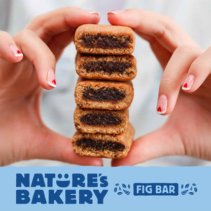 Nature's Bakery Whole Wheat Fig Bars, Real Fruit, Vegan, Non-GMO, Snack bar