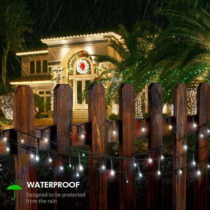 FULLBELL_Black_and_White_Christmas_Decorations,_Black_Christmas_Lights_33ft_100_LED_with_Memory_Function,_8_Modes_Gothic_String_Lights_for_Tree,_Goth_Home,_Indoor_Outdoor