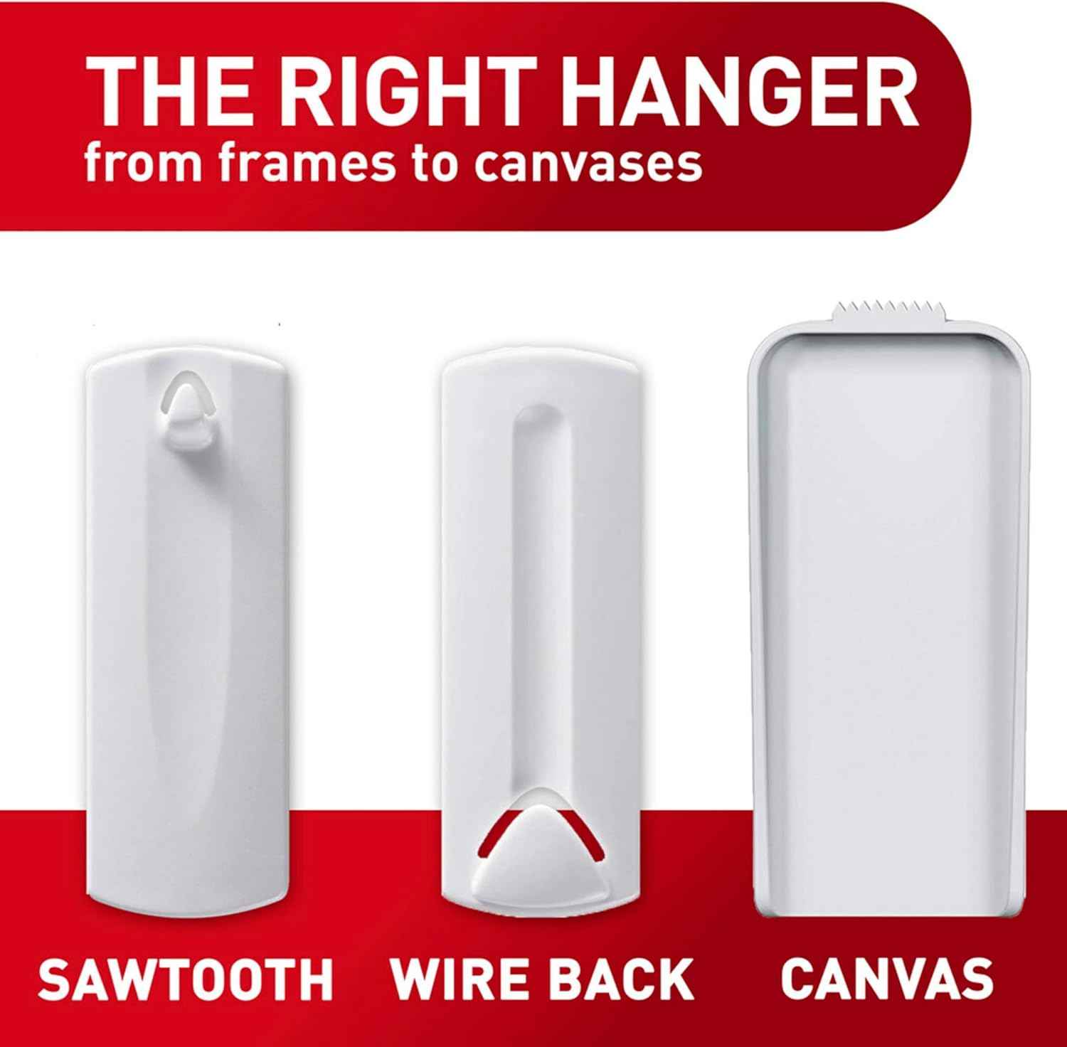 Command Sawtooth Picture Hangers, Damage-Free Hanging Sawtooth Frames, No Tools Wall Hook for Home Decor, Holds up to 4 lb