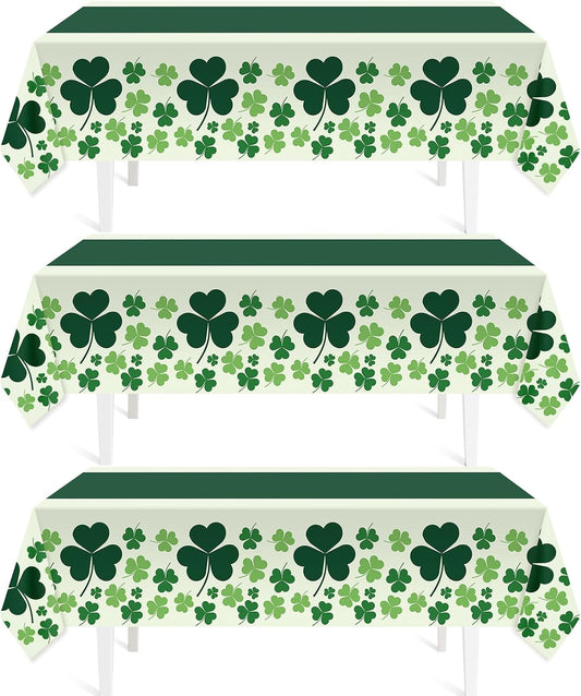 Childom_3_Pack_St_Patricks_Day_Decorations,St_Patricks_Day_Table_Cloths_for_Rectangle_Tables,54"_x_108"_Disposable_Plastic_Tablecloths_for_St._Patrick's_Day,Home,Kitchen,Picnic,Parties,Spring_Decors
