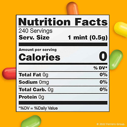 Tic Tac Fruit Adventure, On-the-Go Pocket-Sized Mints, 200 pieces, 4 Bottle Packs, 3.4 oz Each