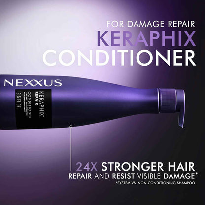 Nexxus Keraphix Conditioner Damage Repair for Damaged Hair Powered by KRT Keratin Resistance Therapy with Liquid Crystal Amino Acids