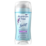 Secret Aluminum Free Deodorant for Women, 48hr Odor Protection, Free of Parabens Dyes Talc & Baking Soda, PH Balancing Minerals, Dry Solid