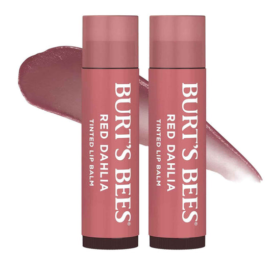 Burt's Bees Lip Tint Balm with Long Lasting 2 in 1 Duo Tinted Balm Formula, Color Infused with Deeply Hydrating Shea Butter for a Natural Looking Buildable Finish