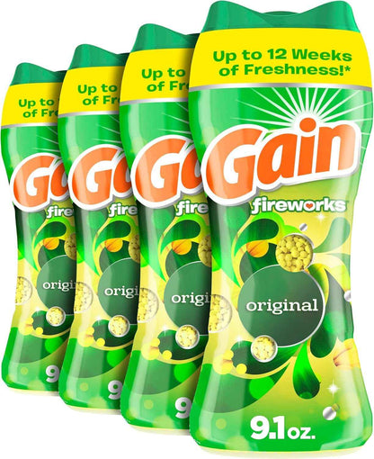 Gain In-Wash Laundry Scent Booster Beads, Original Scent, Fresh Extender + Odor Protection