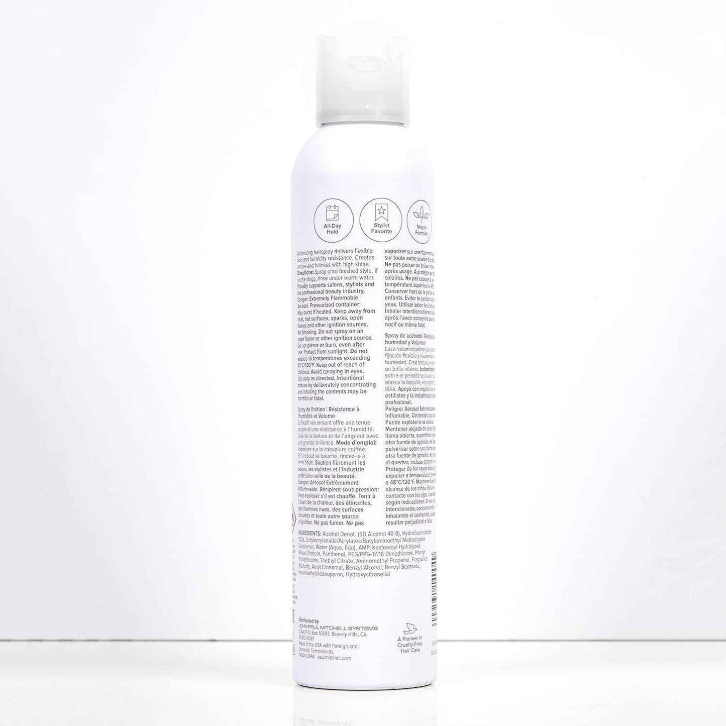 Paul Mitchell Extra-Body Hairspray, Flexible Hold, Maximum Volume + Humidity Resistance, For Fine Hair