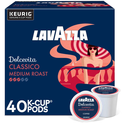 Lavazza Dolcevita, Single-Serve Keurig K-Cup Pods, Medium Roast Coffee