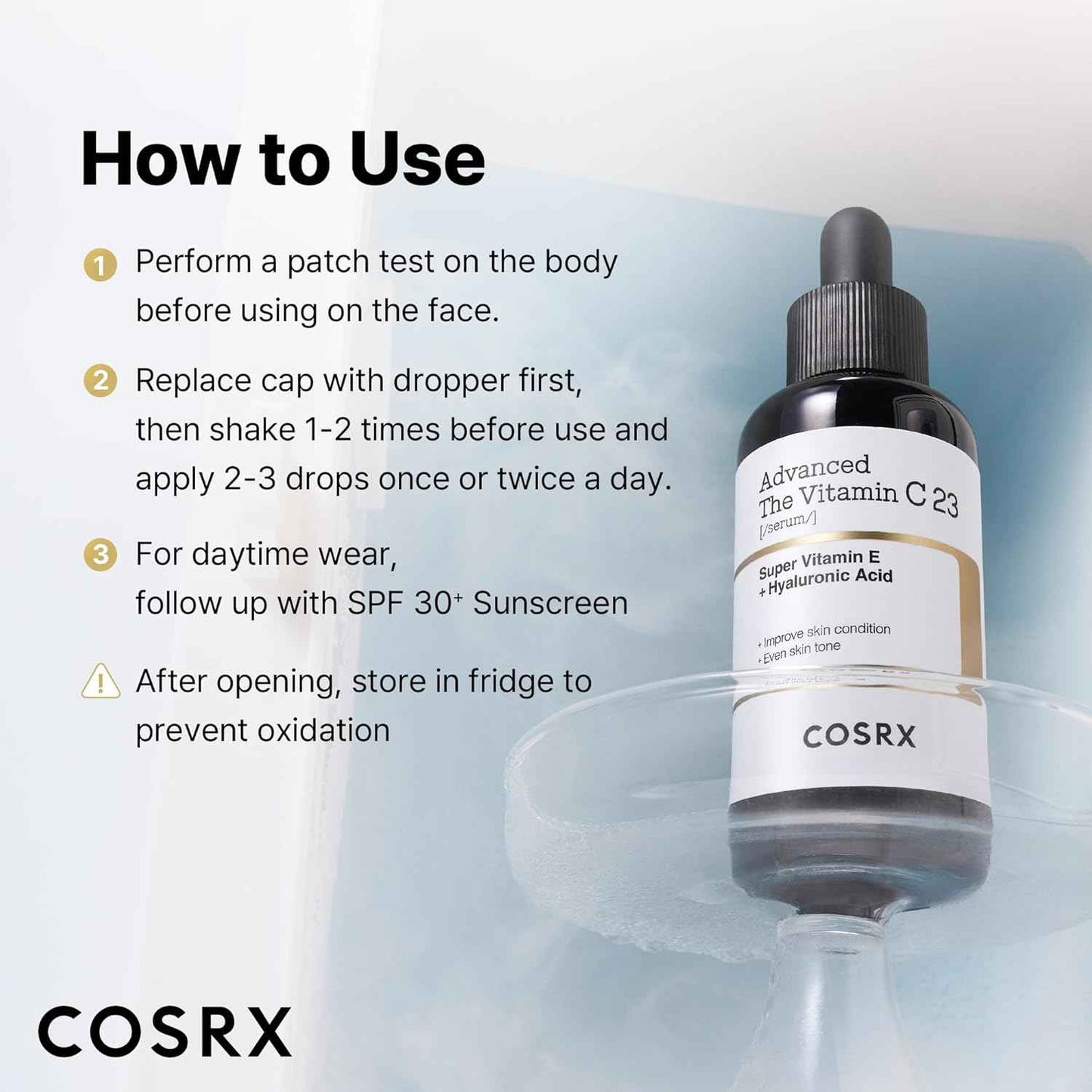 COSRX Advanced Pure Vitamin C 23% Serum with Vitamin E & Glutathione, Korean Vitamin C Serum for Fine Lines, Uneven Skin Tone & Dull Skin, 0.7oz, Korean Skin Care, Mothers Day Gifts for Mom & Wife
