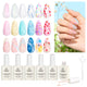 6Pcs Heart Star Reflective Glitter Gel