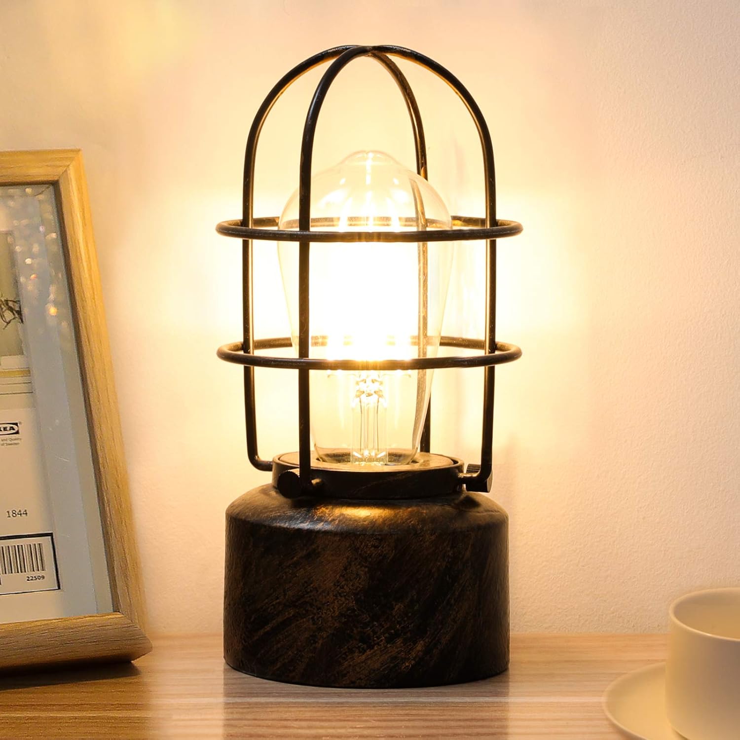 Haian_Support_𝗦𝗺𝗮𝗹𝗹_𝗧𝗼𝘂𝗰𝗵_𝗧𝗮𝗯𝗹𝗲_𝗟𝗮𝗺𝗽_for_Small_Spaces_-_3_Way_Dimmable_Industrial_Bedside_Lamp_-_Steampunk_Antique_Nightstand_Desk_for_Bedroom,_Living_Room_(Bulb_Included)