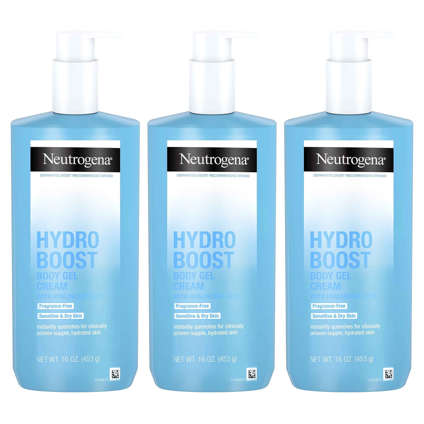 Neutrogena Hydro Boost Body Gel Cream, Hydrating Body Lotion with Hyaluronic Acid for Normal to Dry Skin, Hyaluronic Acid Lightweight Moisturizer