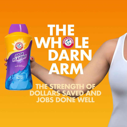 ARM & HAMMER Odor Blasters In-Wash Scent Booster, Laundry Scent Booster Fresh Burst Scent