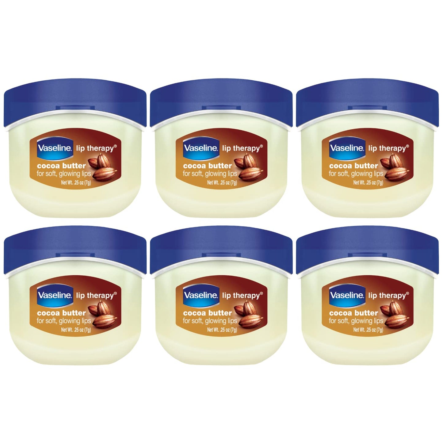 Vaseline_Lip_Therapy_Cocoa_Butter_6-Pack_–_Mini_Lip_Balms_for_Soft,_Glowing_Lips,_0.25_Oz_Ea