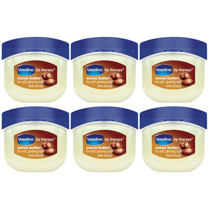Vaseline_Lip_Therapy_Cocoa_Butter_6-Pack_–_Mini_Lip_Balms_for_Soft,_Glowing_Lips,_0.25_Oz_Ea