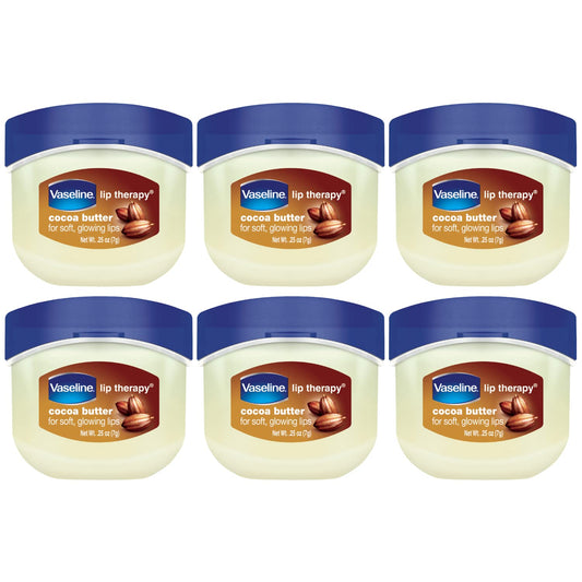 Vaseline_Lip_Therapy_Cocoa_Butter_6-Pack_–_Mini_Lip_Balms_for_Soft,_Glowing_Lips,_0.25_Oz_Ea