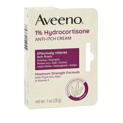 Aveeno_Maximum_Strength_1%_Hydrocortisone_Anti-Itch_Cream,_Triple_Oat,_Aloe_&_Vitamin_E_For_Itch_Relief_From_Eczema,_Psoriasis,_Insect_Bites,_Poison_Ivy,_Oak_&_Sumac_&_Detergents,_1_oz,_2_Pack