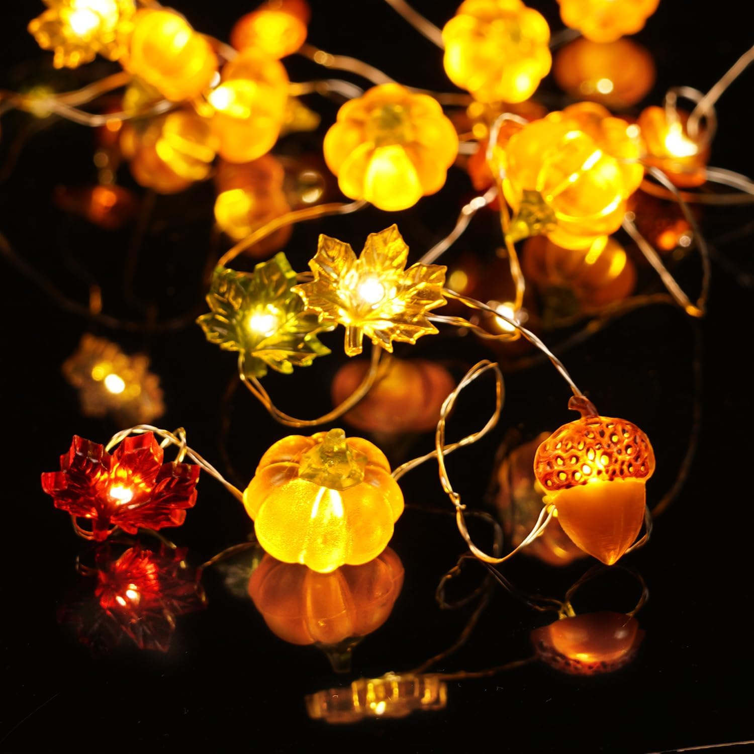 BOHON_Thanksgiving_Decoration_Acorn_3D_Pumpkin_Maple_Leaf_String_Lights_Battery_Operated_with_Remote_LEDs_Orange_Fall_Lights_for_Home_Autumn_Garland_Harvest_Halloween_Party_Christmas_Decor