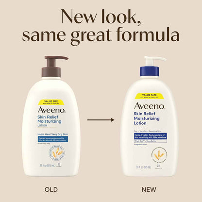 Aveeno Skin Relief Moisturizing Lotion – Calming Post-Shower Ritual for Very Dry Sensitive Skin
