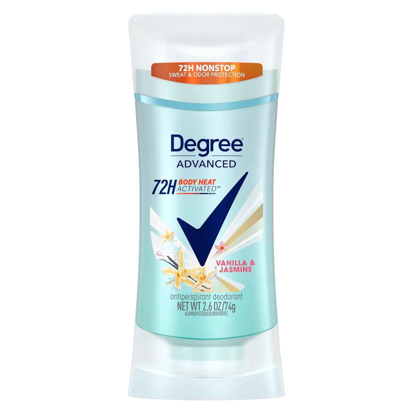 Degree Advanced Protection Vanilla & Jasmine Antiperspirant for Women – Self-Care Nightly Ritual for Lasting Freshness