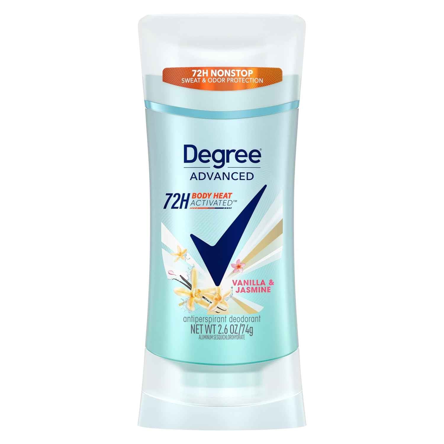 Degree Advanced Protection Vanilla & Jasmine Antiperspirant for Women – Self-Care Nightly Ritual for Lasting Freshness