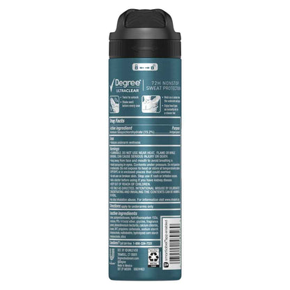 Degree Men Dry Spray Antiperspirant 3.8 oz (Pack of 3) – 72-Hour Sweat Protection for Patio Days and Camping Trips