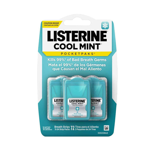 Listerine PocketPaks Cool Mint Breath Strips – On-the-Go Oral Care for Busy Professionals