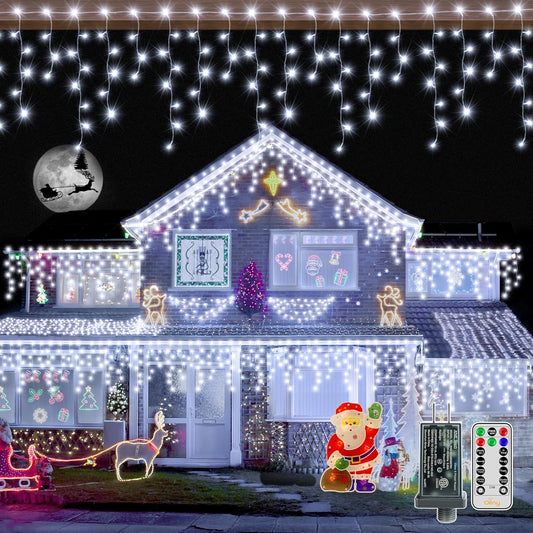 720 led (or 600 led variant) on 60 ft string with 120 cascading drops