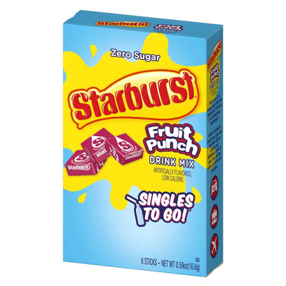 SINGLES_TO_GO!_Starburst_Variety_pack_5_box,_5_flavor_(Raspberry,_Cherry,_Fruit_Punch,_Strawberry_and_Lemon)