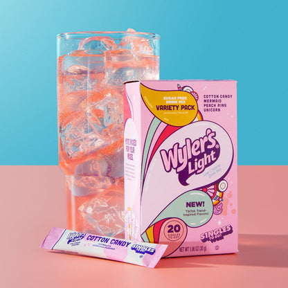 Wyler's_Light_Singles_to_Go_Powder_Packets,_Water_Drink_Mix,_Variety_Pack,_Cotton_Candy,_Mermaid,_Peach_Ring,_Unicorn,_Sugar_&_Caffeine_Free