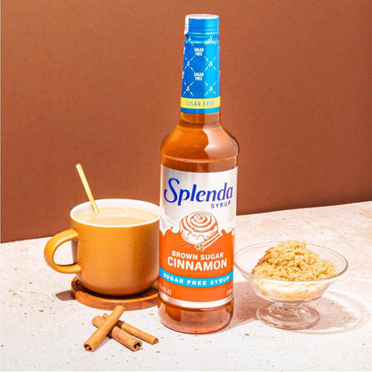 Splenda Coffee Syrup Brown Sugar Cinnamon Sugar Free - Thoughtful Gift for Coffee Lovers Following a Diabetic Friendly Diet