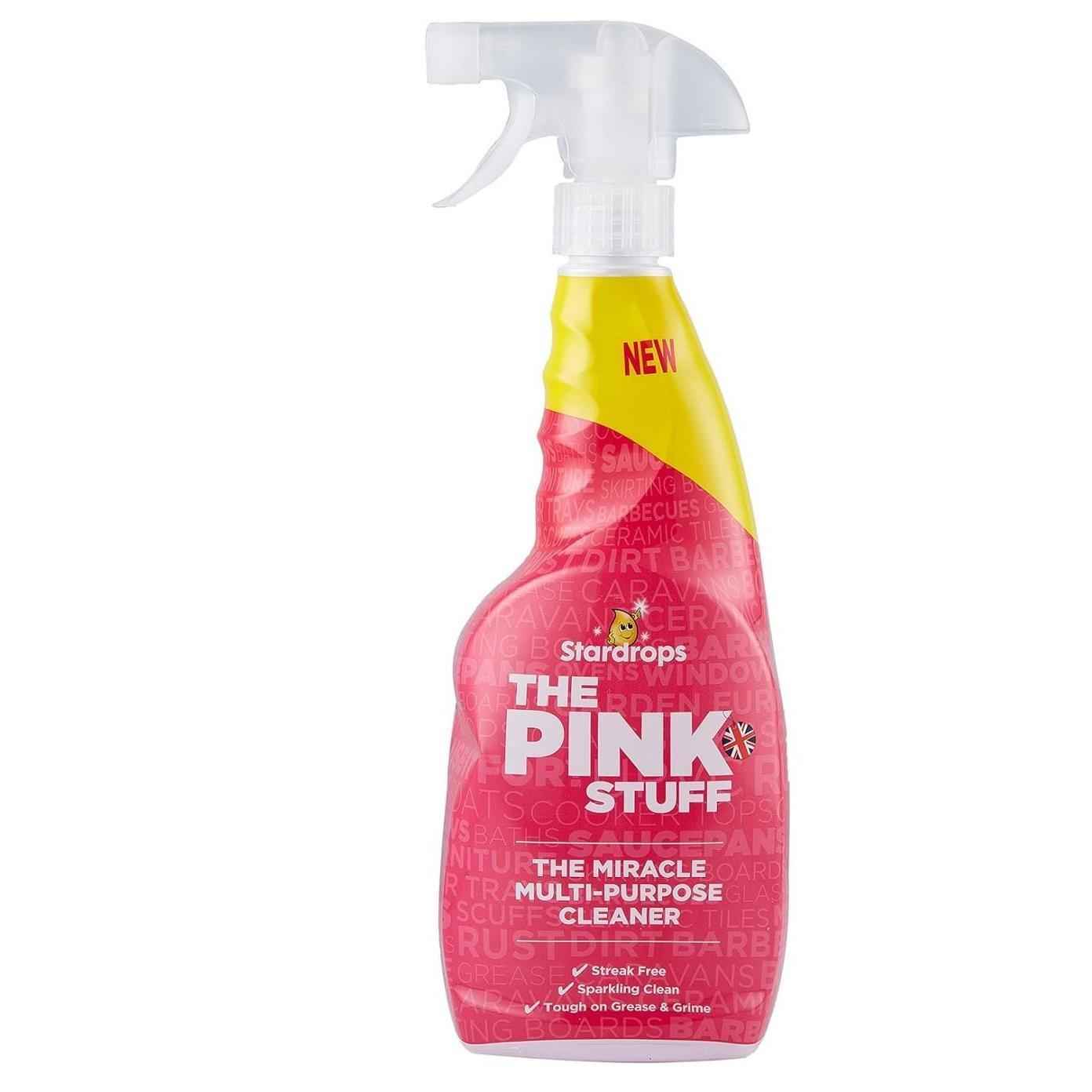 Stardrops Pink Stuff Rhubarb Multi-Surface Spray 750ml 3-Pack – A Calmer Scent for Your Sunday Reset