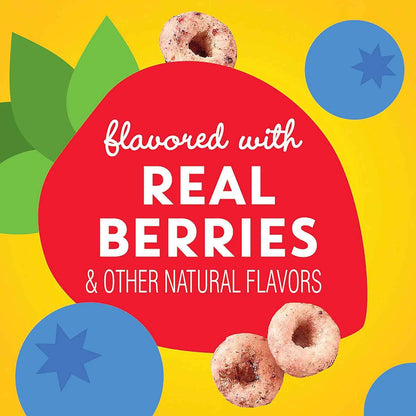 Very Berry Cheerios Gluten Free Cereal 18.6 oz Family Size – Portable Trail-Mix Base for Camping and Hiking Snacks