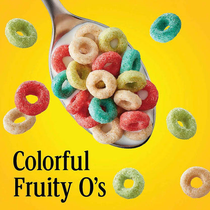 Fruity Cheerios Heart Healthy Cereal Made with Whole Grain Oats – Safe Lunchbox Snack for Gluten Sensitive Children, 18.4 oz Box