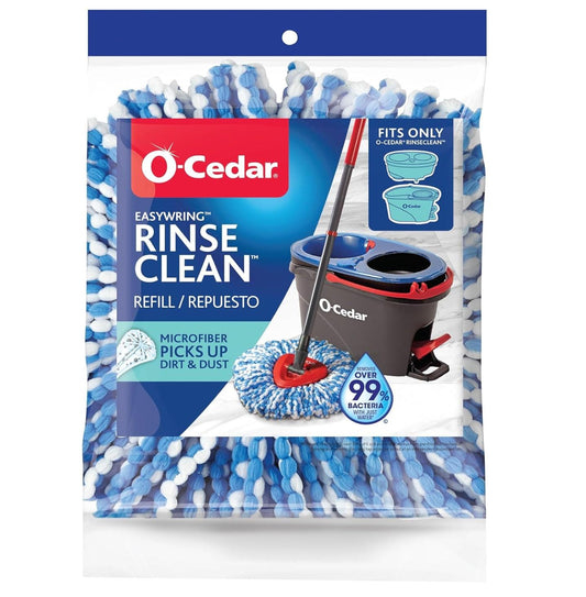 O-Cedar_EasyWring_RinseClean_Spin_Mop_Microfiber_Refill,_1-Pack,_Blue_Cleaning_Cotton_Absorbent_Cleaner_Microfibre_Traditional