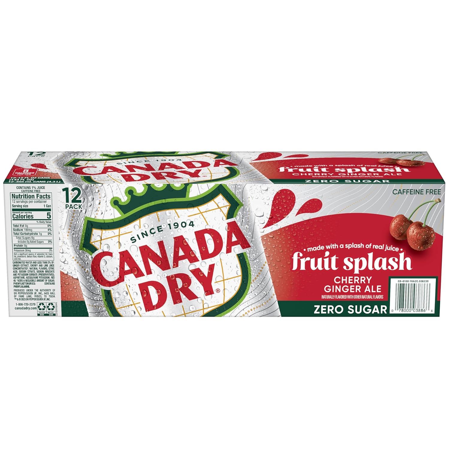 Fruit_Splash_Cherry_Ginger_Ale_Zero_Sugar_Soda,_12_fl_oz_cans,_12_pack