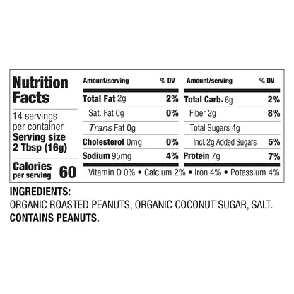 7g of protein (7% dv) per serving with only 60 calories