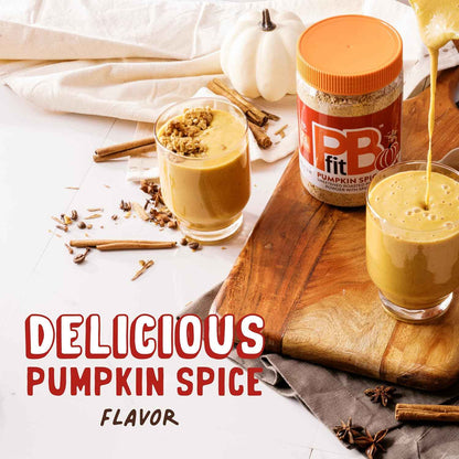 PBfit Pumpkin Spice Peanut Butter Powder Holiday Gift for Health-Conscious Friends, Festive Protein Spread