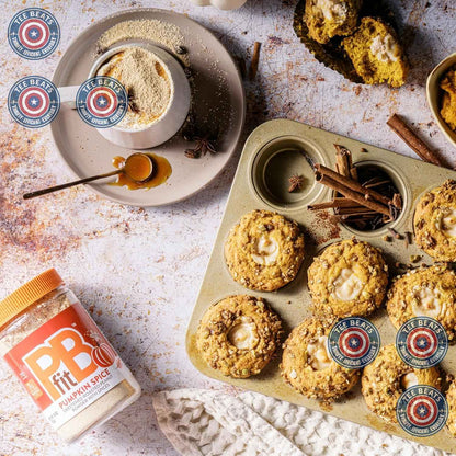 PBfit Pumpkin Spice Peanut Butter Powder Birthday Gift for Her, Low-Fat Pantry Essential