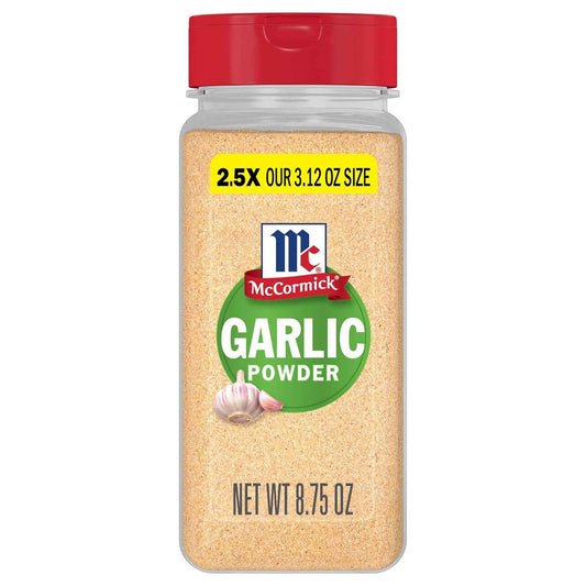 McCormick Garlic Powder – Mindful Pantry Staple for Clean-Label Home Cooking, 8.75 oz
