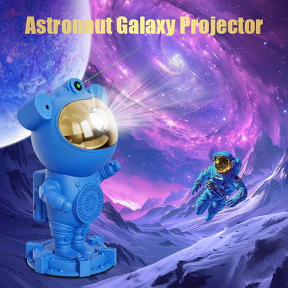 Astronaut Galaxy Night Light for Kids Bedroom and Nursery - Cool Touch LED Star Projector with Auto Shutoff Timer, White Noise Sound Machine and Remote Control