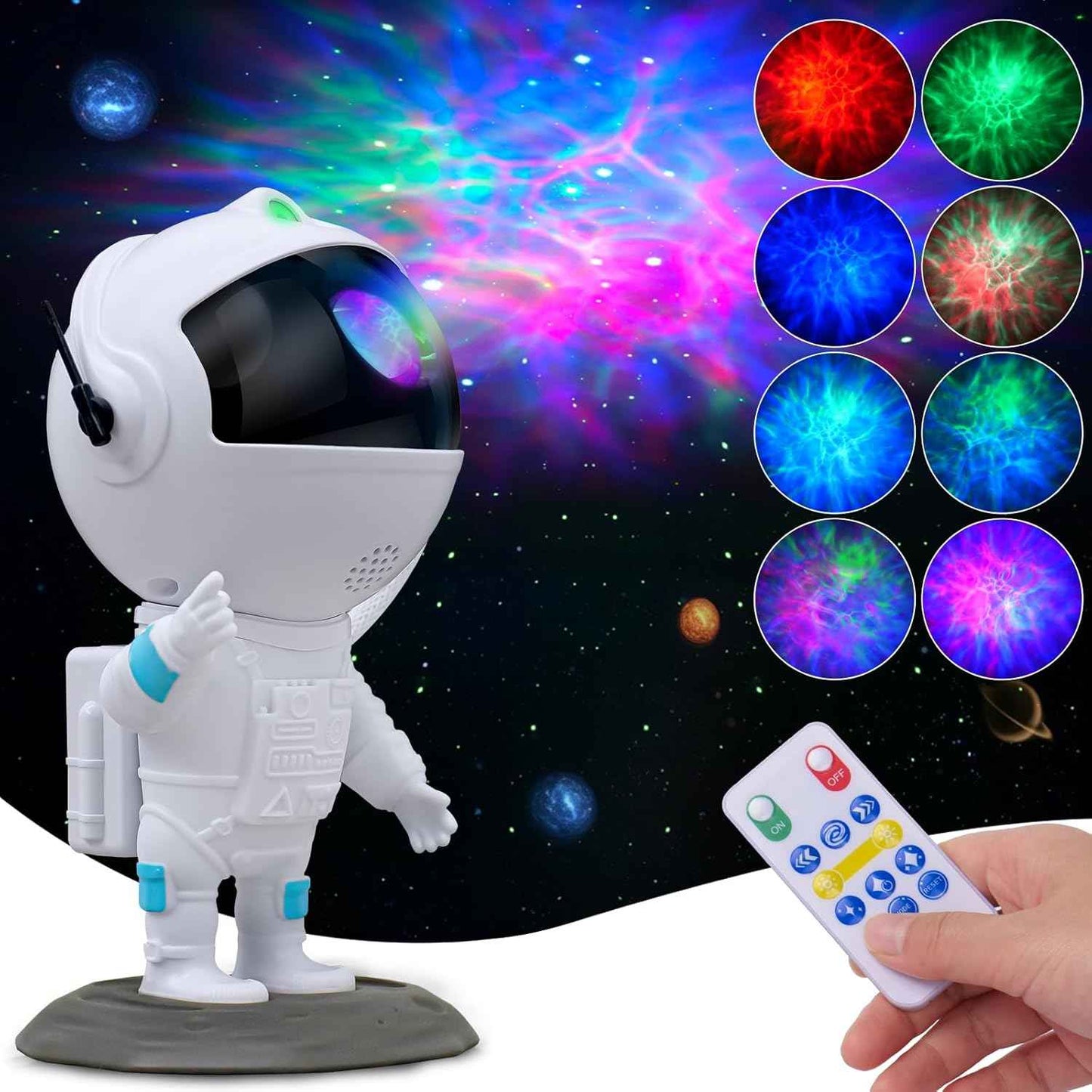 Astronaut Galaxy Projector – Calming Night Light for Relaxation, Star Breathing Mode for Stress Relief