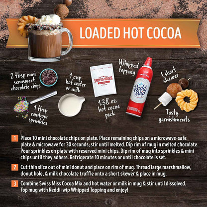 Swiss Miss Salted Caramel Cocoa Mix – Easy Travel Cocoa for Camping Trips and Outdoor Fall Evenings, 1.38 oz Envelopes, 8-Count