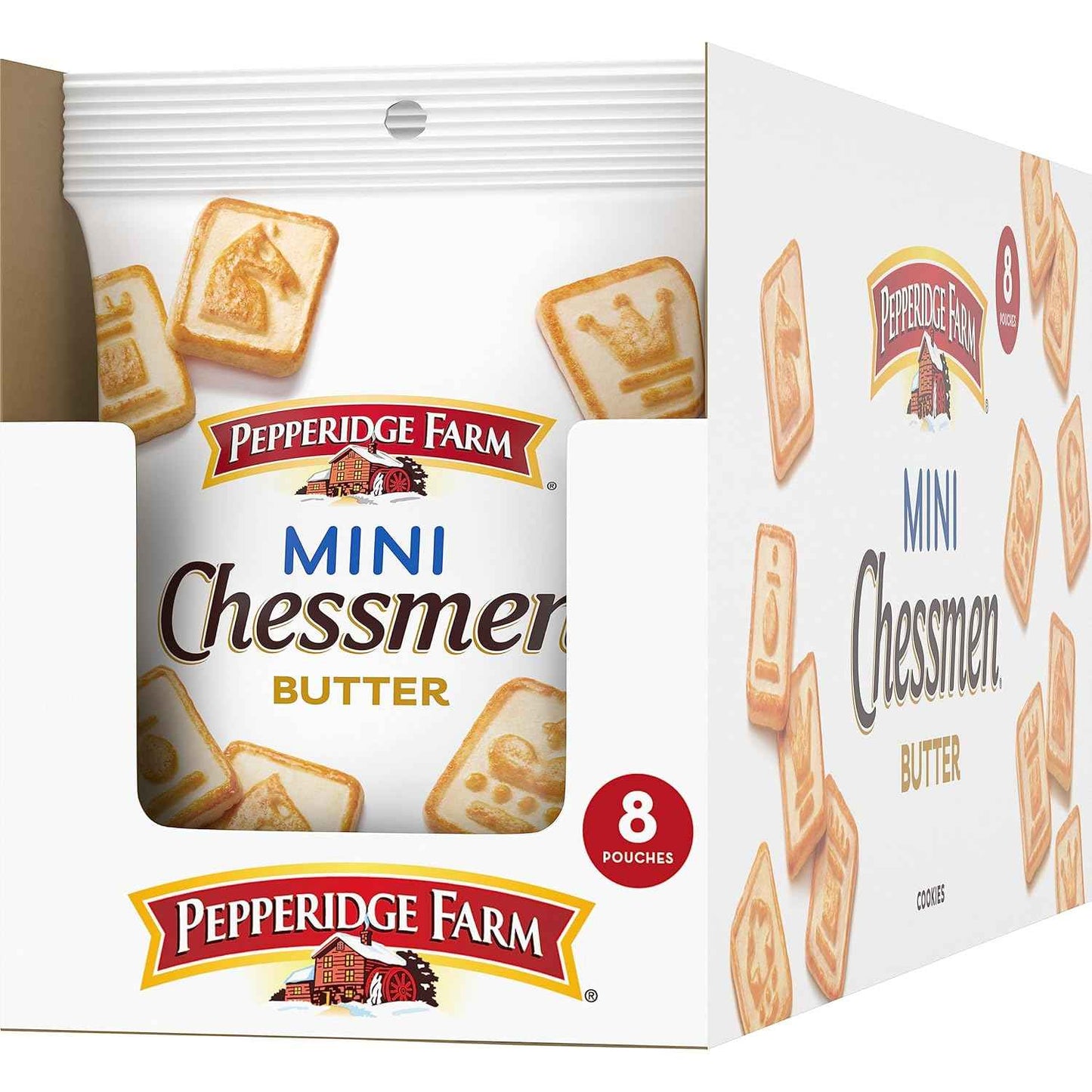 Pepperidge Farm Chessmen Minis Butter Cookies, 8 Snack Packs – Lunchbox Treats for School and After-School Snacking