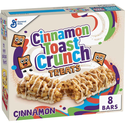 Cinnamon Toast Crunch Cereal Treat Bars, Snack Bars, 8 Ct, 6.8 oz – Work Bag Snack for Commuters and Busy Professionals